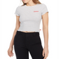 Camiseta listrada feminina Dickies para bebê, branca, tamanho pequeno