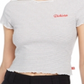 Camiseta listrada feminina Dickies para bebê, branca, tamanho pequeno