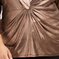 Top Alfani Feminino Plus Metallic Twist Front Preto-Dourado Tamanho 4XL