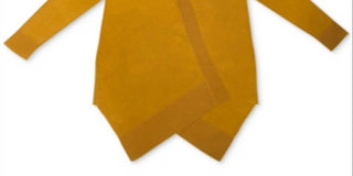 Cardigan feminino com bainha texturizada e frente em cascata, tamanho pequeno, amarelo, da coleção JM