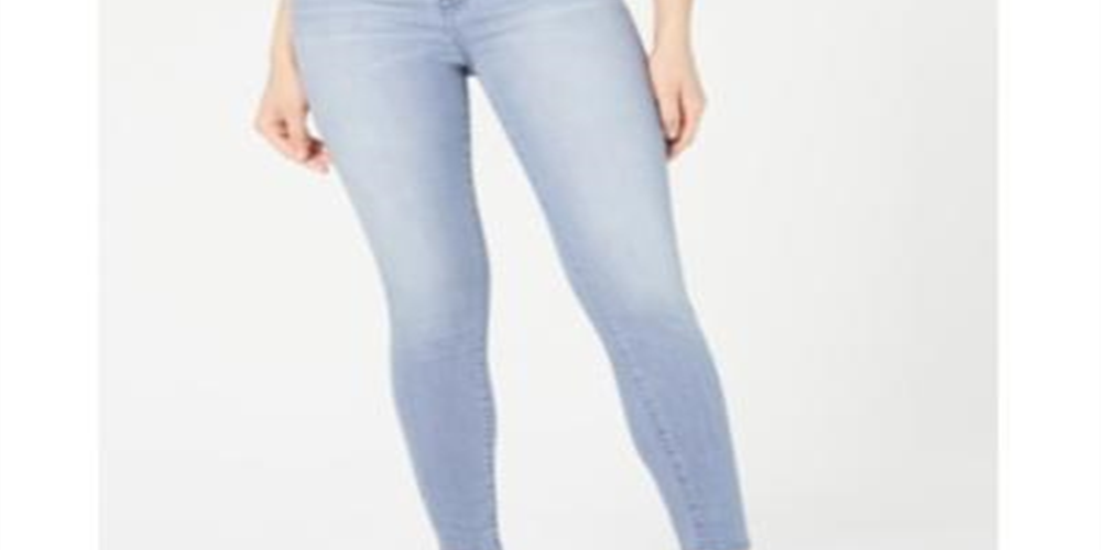 Calça jeans skinny de cintura alta com botões e botões rosa da Celebrity Junior, tamanho 13