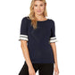 Blusa Ralph Lauren Feminina Manga Curta Gola Joia Azul Tamanho X-G