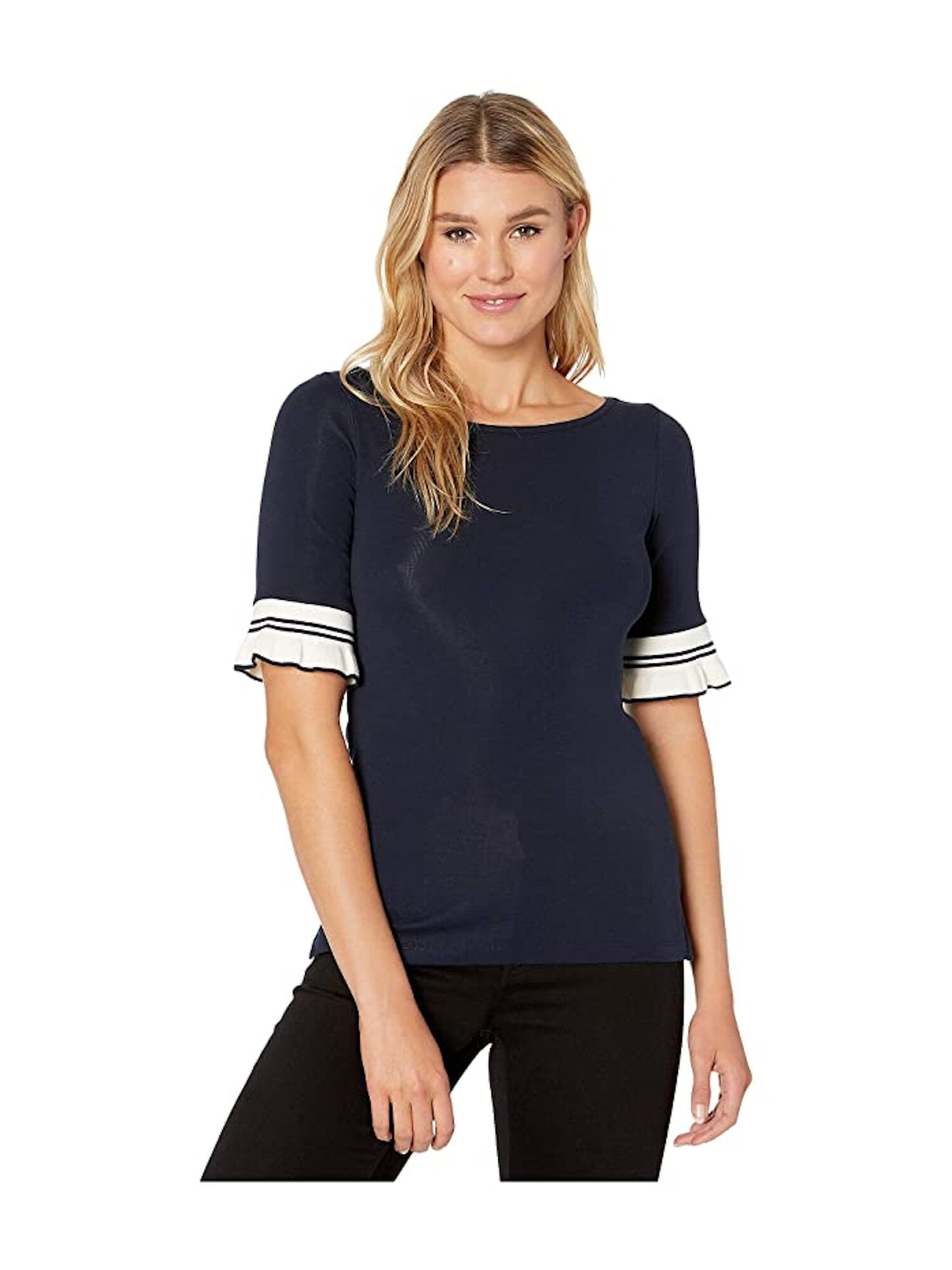 Blusa Ralph Lauren Feminina Manga Curta Gola Joia Azul Tamanho X-G