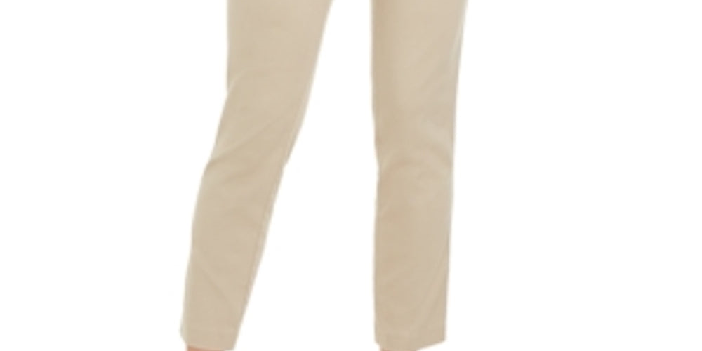 Calça curta feminina Charter Club Chelsea Stretch Twill marrom tamanho 4 P
