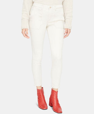 Calça jeans skinny com bolso e zíper Sanctuary feminina, marrom, tamanho 24