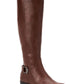Botas femininas Alfani Kallumm de cano alto, bico fechado, marrom, tamanho 10M-WC