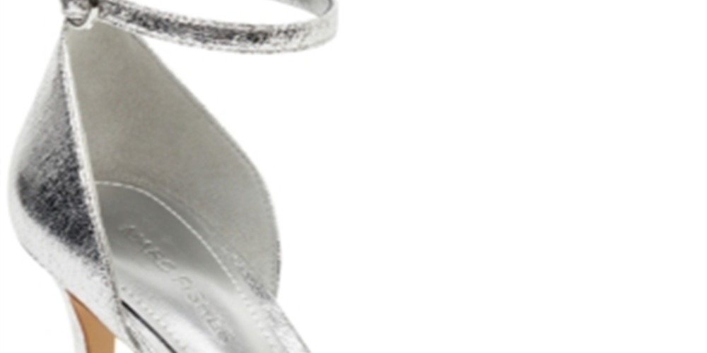 Sandália Marc Fisher Brodie Feminina Prateada Tamanho 8,5 M