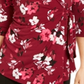 Blusa assimétrica estampada feminina Alfani com manga 3/4, verde, tamanho extragrande