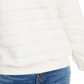 Moletom Crave Fame Junior's Faux Fur, tamanho médio, creme