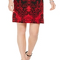 Vestido estampado feminino JM Collection, preto, tamanho pequeno