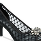 Karen Scott Maralyn Peep Toe Sapatos de Noite Femininos Pretos Tamanho -9,5 W