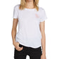 Camisetas femininas Volcom com logotipo Easy Babe Rad Tee, branca, tamanho G