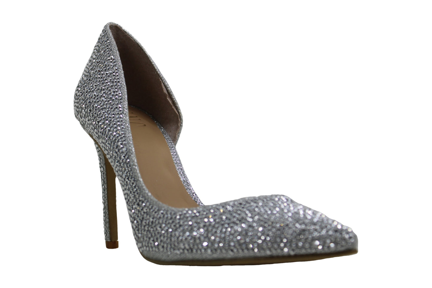 INC International Concepts Kenjay4 Tecido Bico Fino D-orsay Sapatos Femininos Prata Tamanho 6 M