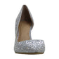 INC International Concepts Kenjay4 Tecido Bico Fino D-orsay Sapatos Femininos Prata Tamanho 6 M