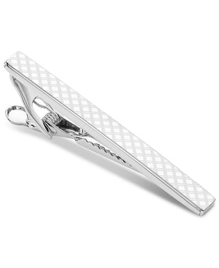 Ryan Seacrest Distinction Randy Tie Bar Masculino Cinza Tamanho Regular