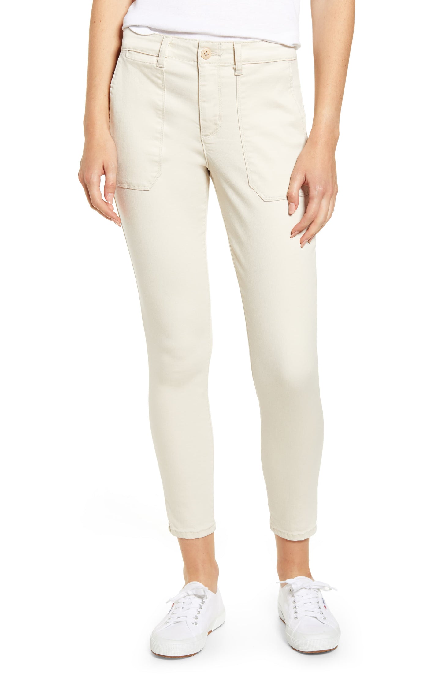 Calça jeans skinny Sanctuary feminina Standard Surplus Solid Cigarette, marrom, tamanho 32
