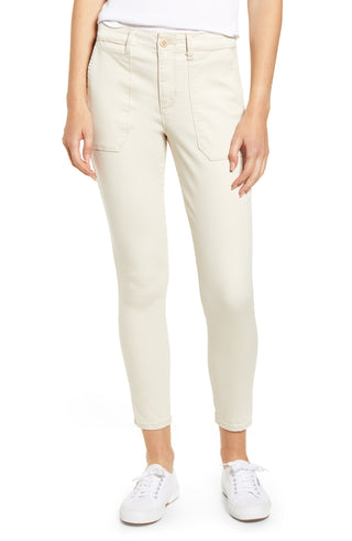Calça jeans skinny Sanctuary feminina Standard Surplus Solid Cigarette, marrom, tamanho 32