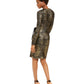 Vestido envelope feminino mini da INC International Concepts, tamanho dourado, tamanho extrapequeno