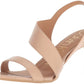 Calvin Klein Lancy Nappa Feminino Biqueira Aberta Salto com Tira no Tornozelo Sapato Social Casual Marrom Tamanho 11 M