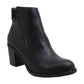 Botas femininas American Rag em couro Demitra, bico amendoado, cano curto, pretas, tamanho 9 M