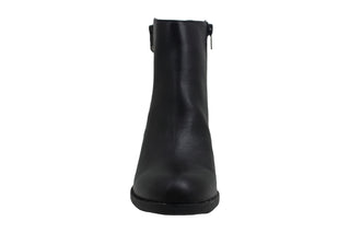 Botas femininas American Rag em couro Demitra, bico amendoado, cano curto, pretas, tamanho 9 M