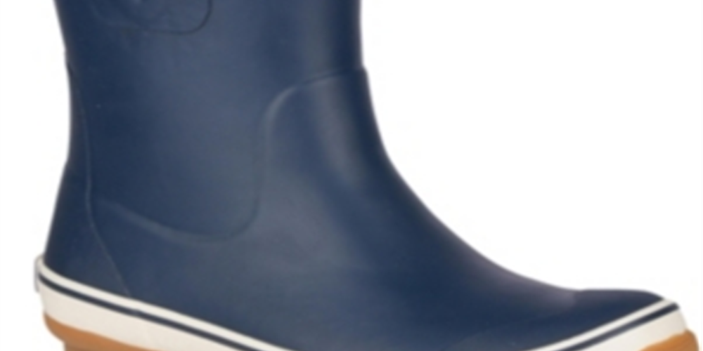 Bota de chuva alta para neve Sperry Saltwater feminina, azul, tamanho 5 M