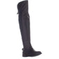 Botas femininas American Rag Darra de cano alto, bico fechado, pretas, tamanho 8,5 M