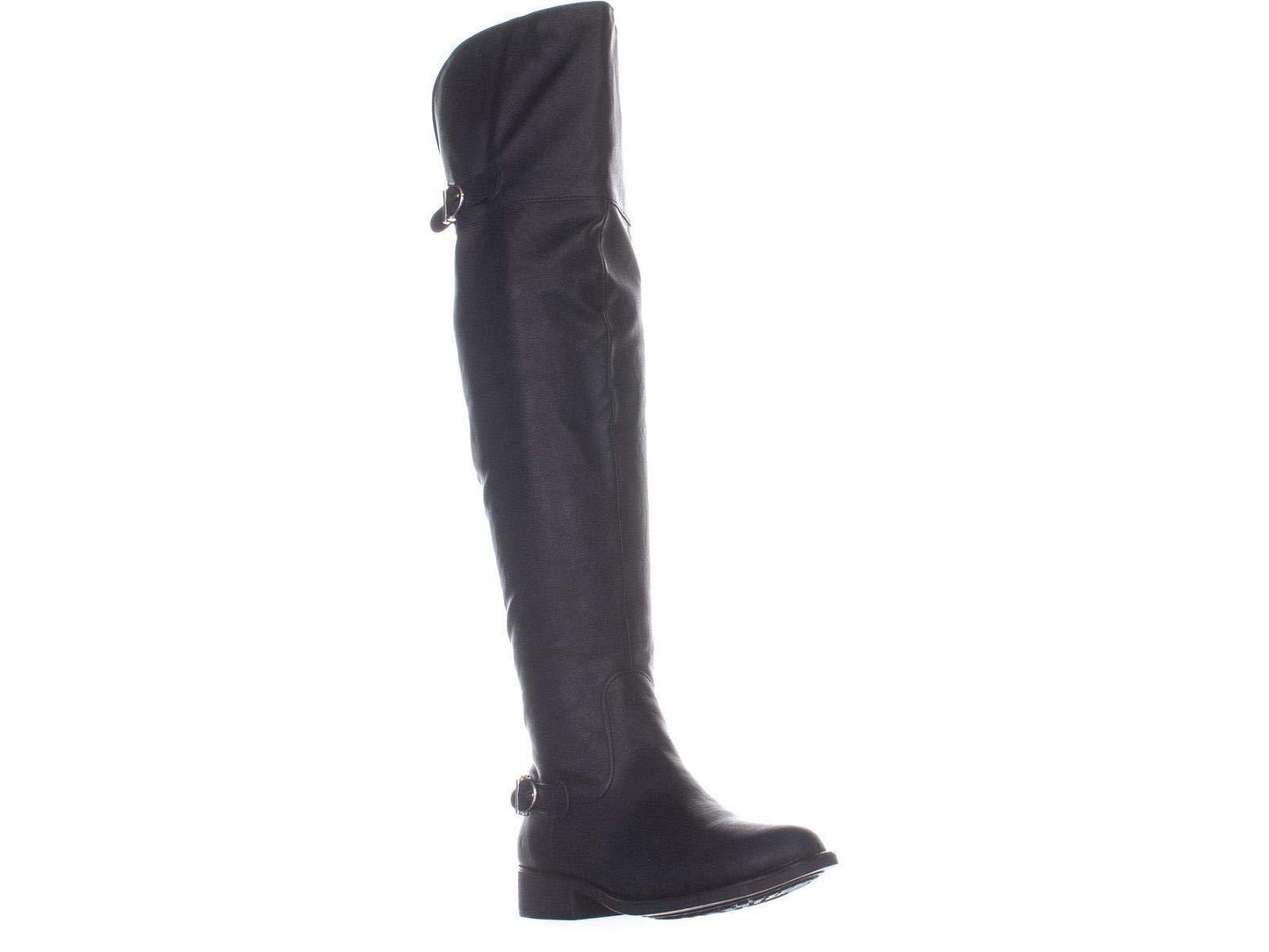 Botas femininas American Rag Darra de cano alto, bico fechado, pretas, tamanho 8,5 M