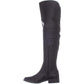 Botas femininas American Rag Darra de cano alto, bico fechado, pretas, tamanho 8,5 M