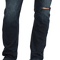 Calça Jeans Calvin Klein Masculina Slim Fit Stretch Destroyed Preta Tamanho 32x32
