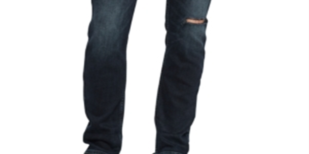 Calça Jeans Calvin Klein Masculina Slim Fit Stretch Destroyed Preta Tamanho 32x32