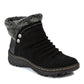 Botas de inverno femininas Baretraps Alick com pele sintética para clima frio, pretas, tamanho 11 M