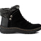 Botas de inverno femininas Baretraps Alick com pele sintética para clima frio, pretas, tamanho 11 M