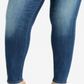 Calça jeans feminina William Rast Trendy Plus de cintura alta, azul, tamanho 22 W