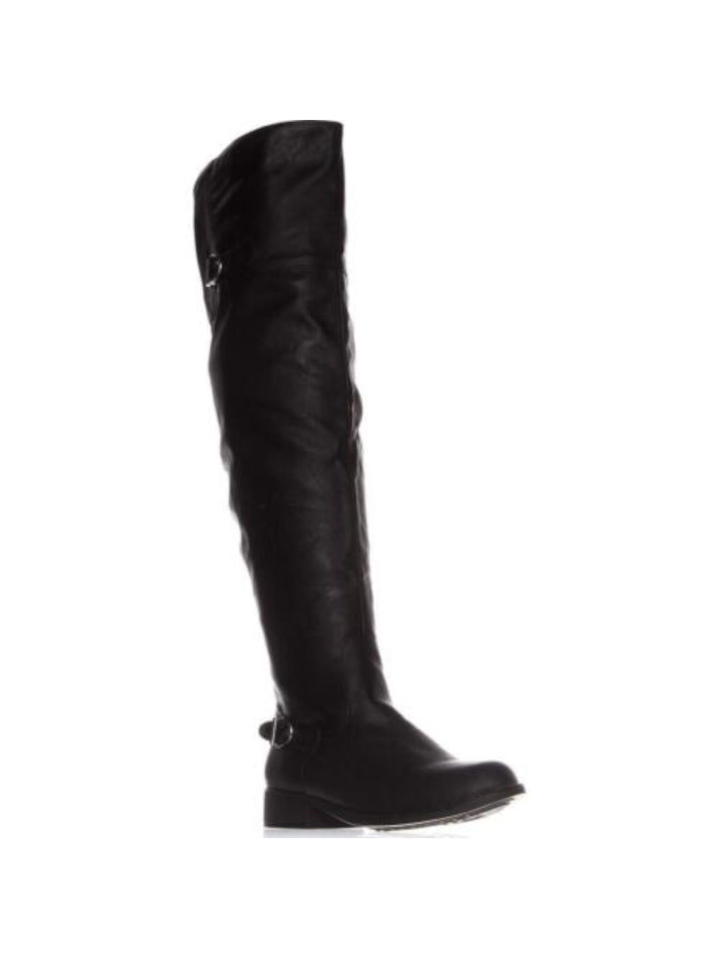 Botas femininas American Rag Adarrap com bico fechado e cano alto, pretas, tamanho 1