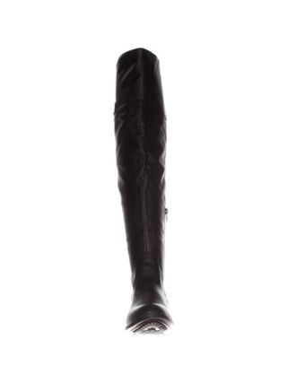 Botas femininas American Rag Adarrap com bico fechado e cano alto, pretas, tamanho 1