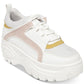 Madden Girl Sapatos Femininos Sppice Fabric Cano Baixo Com Cadarço Branco Tamanho 10 M