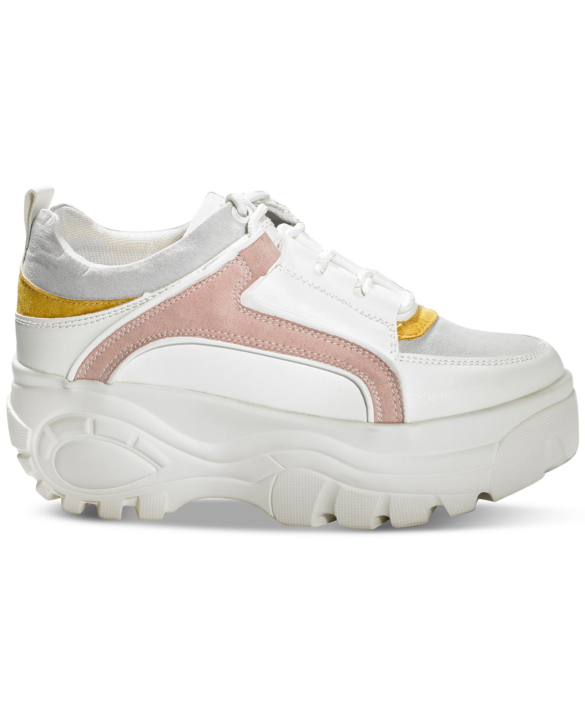 Madden Girl Sapatos Femininos Sppice Fabric Cano Baixo Com Cadarço Branco Tamanho 10 M