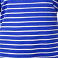 Karen Scott Blusa feminina listrada com decote canoa e malha marrom, tamanho 10M