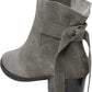 Bota Aerosoles Crosswalk Genuine Suede Feminina Cinza Tamanho 10,5 M