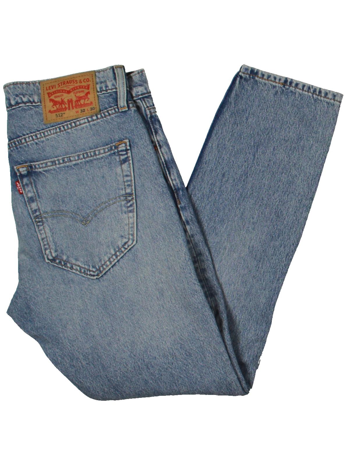 Calça jeans Levi's masculina mesclada azul tamanho 38x30