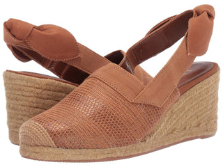 Ralph Lauren Helma Espadrille Wedge Sandália Feminina Marrom Tamanho 10 B