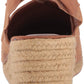 Ralph Lauren Helma Espadrille Wedge Sandália Feminina Marrom Tamanho 10 B