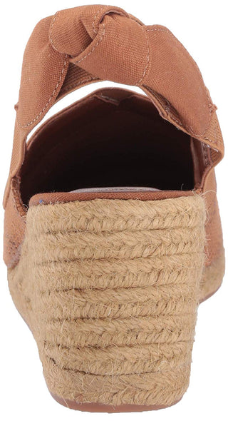 Ralph Lauren Helma Espadrille Wedge Sandália Feminina Marrom Tamanho 10 B