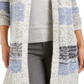 Cardigan listrado feminino Style &amp; Co, azul, tamanho X-S