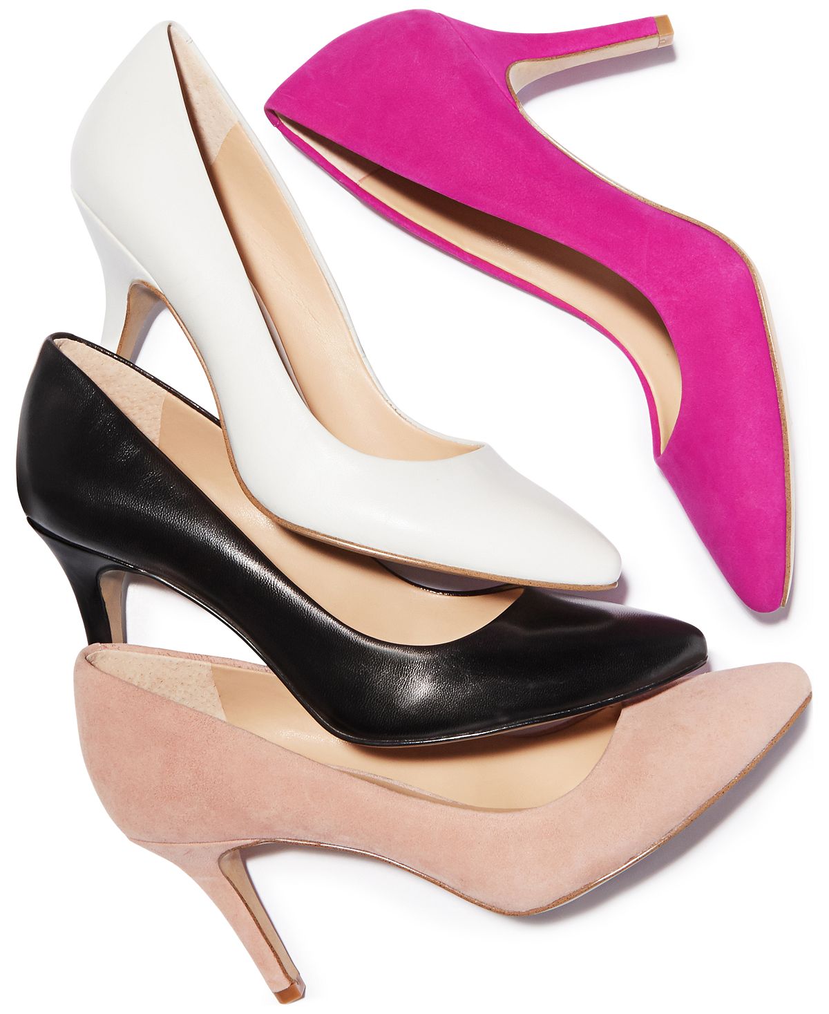 INC International Concepts Sapatos Femininos Zitah Embelezado Biqueira Amêndoa Branco Tamanho 10 M