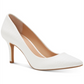 INC International Concepts Sapatos Femininos Zitah Embelezado Biqueira Amêndoa Branco Tamanho 10 M