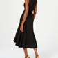 Vestido Calvin Klein Feminino Gola Assimétrica Alto Baixo Preto Tamanho 14