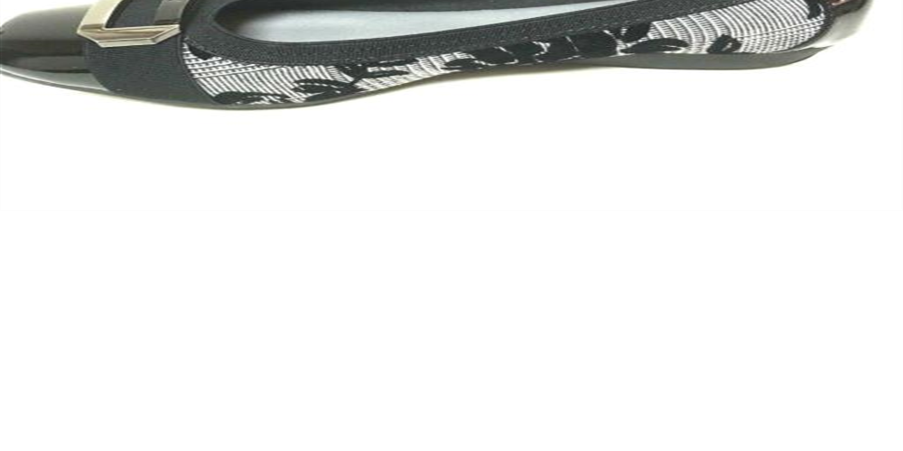 Sapatilhas Anne Klein Uplift2 de tecido com bico quadrado, pretas, tamanho 10 M