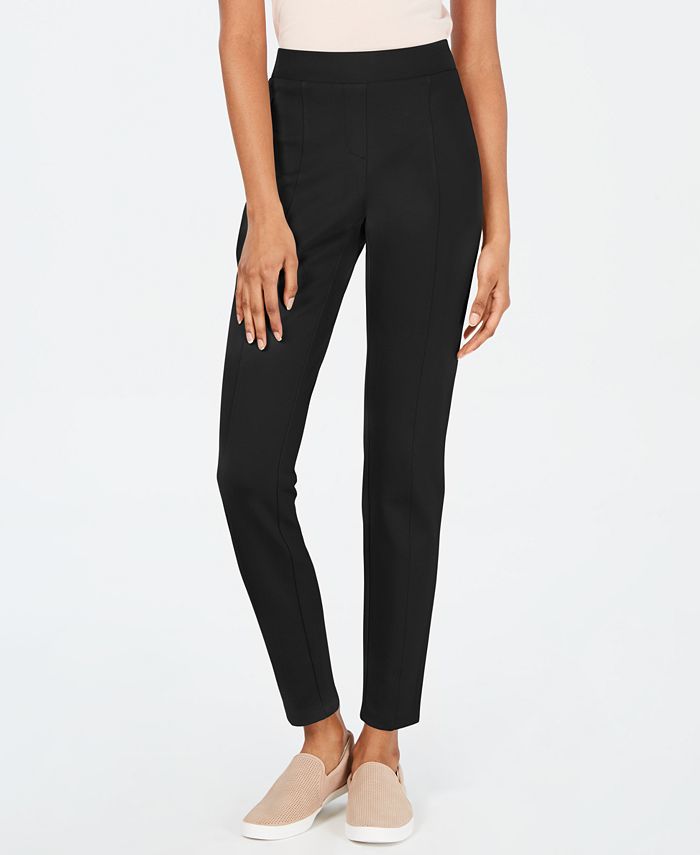 Leggings de malha Curvy SeaPonte femininas Style &amp; Co, pretas, tamanho pequeno
